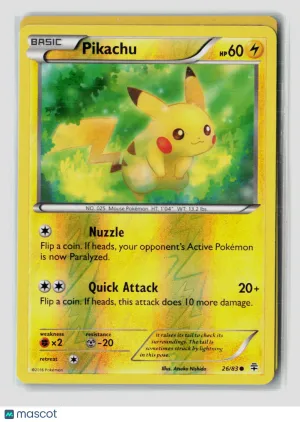 Pokemon 2016 Generations Pikachu #26/83