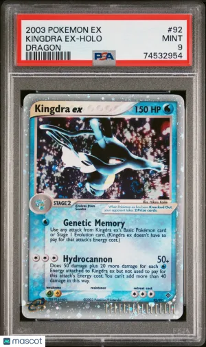 2003 Pokemon EX Dragon Kingdra EX Dragon #92 PSA 9