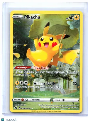2023 Pokemon—Pikachu #GG30/GG70 Crown Zenith: Galarian Gallery—Ultra Rare Holo