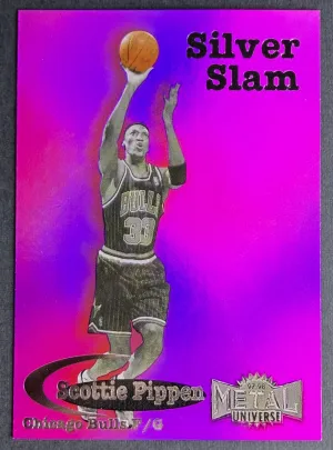 Scottie Pippen 1997-98 Skybox Metal Universe Silver Slam #4