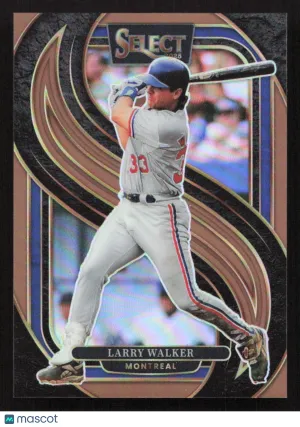 2025 Panini Select Larry Walker #182 Bronze Prizms SN