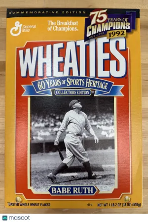 1999 Wheaties 75 Years of Champions Babe Ruth / Collectors Edition