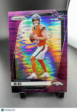 2024 Panini Prizm Bo Nix #309 Purple RC