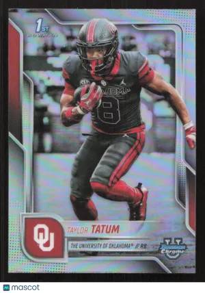 2025 Bowman University Chrome Taylor Tatum #125 Refractor