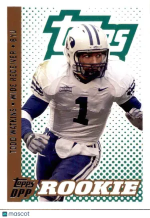 Near Mint or Better 2006 Topps Draft Picks & Prospects DPP #164 Todd Watkins BYU Cougars Rookie