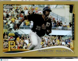2014 Topps Chrome Gregory Polanco #MB-48 Gold Refractor /250 RC