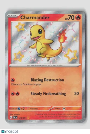Pokemon 2024 Paldean Fates Charmander #109/91