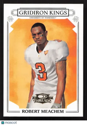 2007 Donruss Threads Robert Meachem #CGK-6 College Gridiron Kings Gold