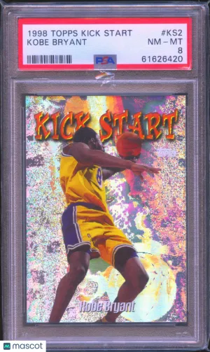 Kobe Bryant 1998 Topps Kick Start PSA 8