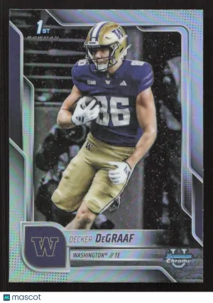 2025 Bowman University Chrome Decker DeGraaf #4 Refractor