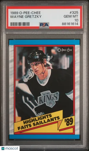 1989 O-Pee-Chee Wayne Gretzky #325 PSA 10