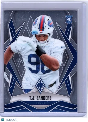 2025 Panini Phoenix Football T.J. Sanders #181 RC