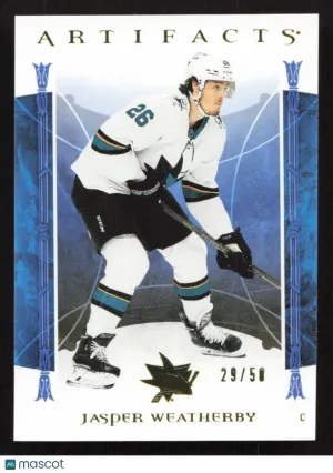 2022-23 Upper Deck Artifacts Jasper Weatherby #50 Yellow SN