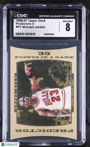 1996-97 Upper Deck Michael Jordan Predictors II #P2 CGC 8 Chicago Bulls
