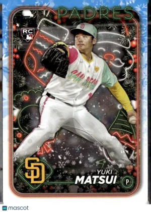 2024 Topps Holiday Yuki Matsui #H191 RC