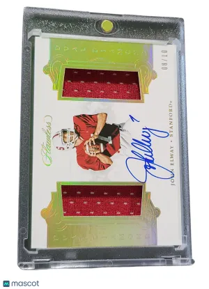 2018 Panini Flawless Collegiate Dual Diamond John Elway #DDMA-JE /10 Dual Patch