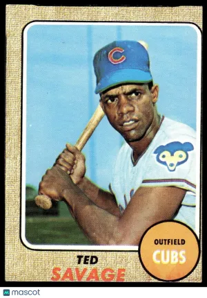 1968 Baseball Card Ted Savage #119
