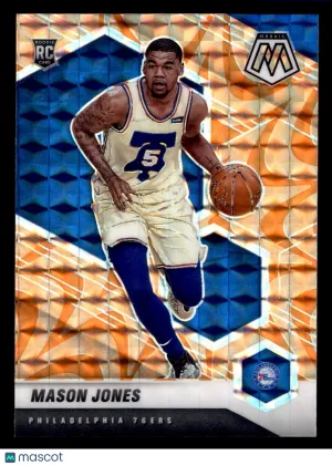 2020-21 Panini Mosaic Mason Jones #241 Mosaic Reactive Orange RC