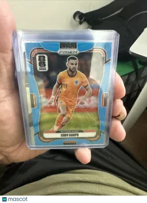 2026 Panini Prizm World Cup Light Blue Wave Cody Gakpo #310 Netherlands Soccer Card