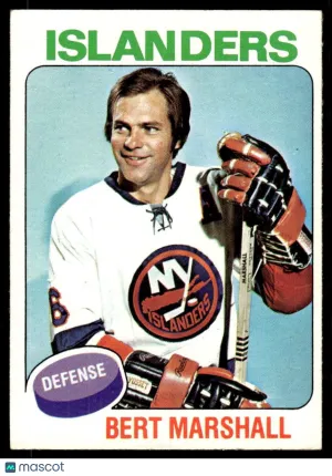 1975 Hockey Card Bert Marshall #72
