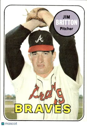 1969 Baseball Card Jim Britton #154