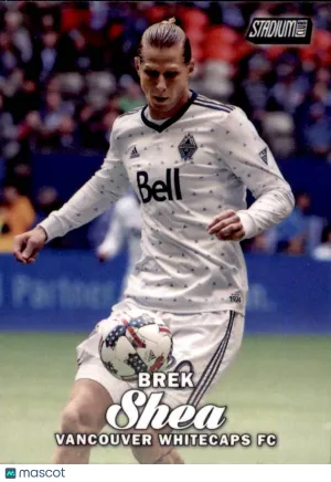 2017 Topps Stadium Club MLS Base #85 Brek Shea Vancouver Whitecaps FC Soccer Card