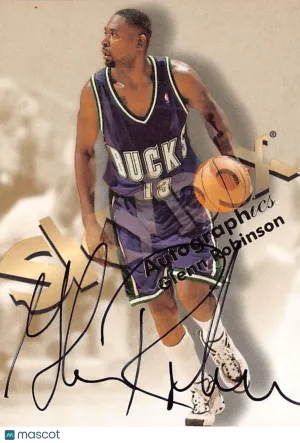 1998 SkyBox Autographics Glenn Robinson Milwaukee Bucks