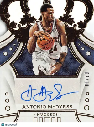 2019-20 Panini Crown Royale Antonio McDyess Autograph #CA-AMD Denver Nuggets