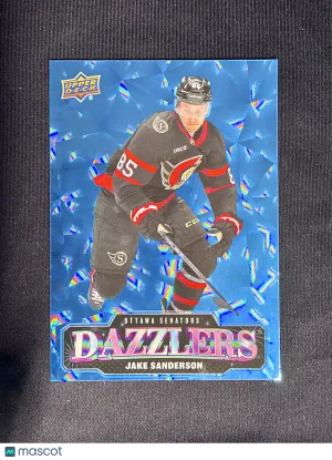2026-27 Upper Deck Series 1 Jake Sanderson #DZ-30 Dazzlers Blue
