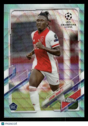 2020-21 Topps Chrome UEFA Champions League Lassina Traoré #60 Aqua Wave SN