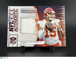 2018 Panini Rookies & Stars NFL Authentic Patrick Mahomes II #A-16 Memorabilia