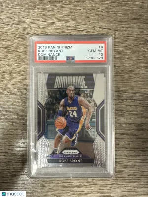 2018 Panini Prizm Dominance Kobe Bryant #6 PSA 10