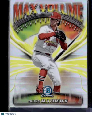 2025 Bowman Chrome Max Volume Quinn Mathews #MV-10