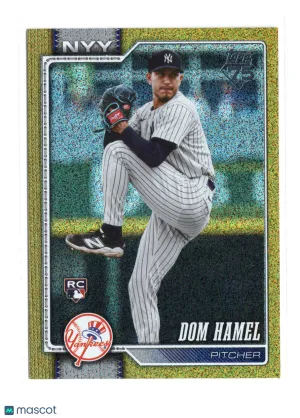 2026 Topps Update Series Dom Hamel #US167 Gold Sandglitter /50 Short Print RC
