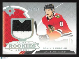 2019-20 Upper Deck Ultimate Collection Dominik Kubalik #176 Ultimate Rookies Jersey SN,MEM