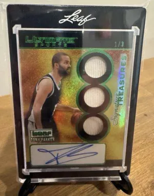 ST-TP1 Tony Parker 2026 Leaf Ultimate Sports Signature Treasures Green