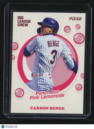 Carson Benge 2026 Pulse Big League Chew #POP-13-Punch Out Pink Lemonade /399