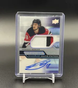 2021-22 Upper Deck Premier - Acetate Rookie Auto Patch #AR-DM Dawson Mercer /249