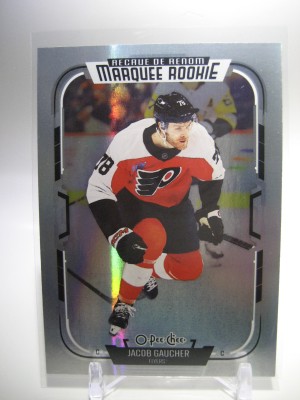 2025-26 O-Pee-Chee #573 Jacob Gaucher Rainbow Foil RC /350 Philadelphia Flyers