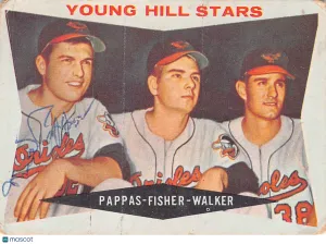 1960 Topps Jack Fisher Milt Pappas Jerry Walker Young Hill Stars #399 Baltimore Orioles