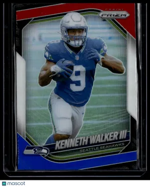 2025 Panini Prizm Football Kenneth Walker III #272 Red White and Blue