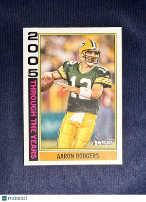2026 Topps Heritage Aaron Rodgers #TTY-13 Through the Years