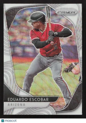 2020 Panini Prizm Eduardo Escobar #124 White Wave Prizm
