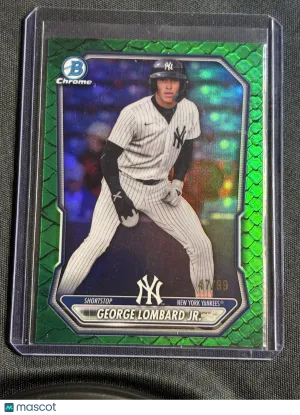 2026 Bowman Chrome George Lombard Jr. #BCP-64 Green Refractor /99