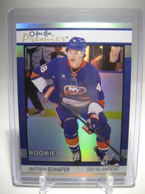 2025-26 O-Pee-Chee Premier Matthew Schaefer RC #P-92 OPC Rookie Islanders