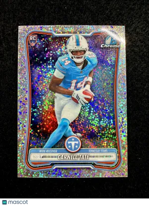 2026 Bowman Chrome Carnell Tate #BCV-118 Speckle Refractor RC