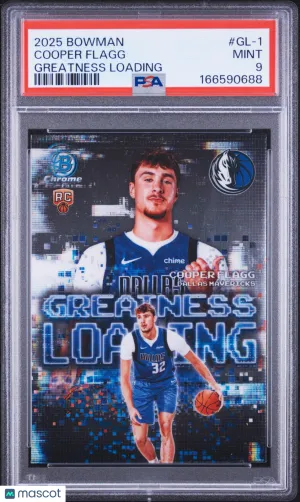 2025 Bowman Chrome Greatness Loading Cooper Flagg #GL-1 front