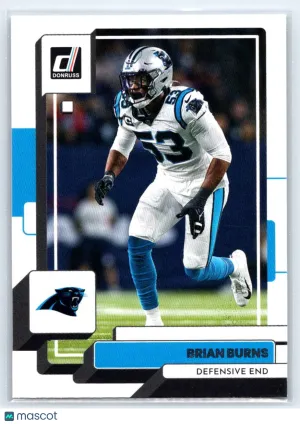 2022 Donruss Brian Burns #239 Carolina Panthers