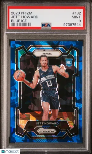 2023 Panini Prizm Jett Howard Blue Ice PSA 9