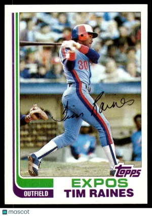 1982 Baseball Card Tim Raines #70